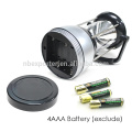4 AAA Battery Operated Plastic 17 LED Rotational Flashlight